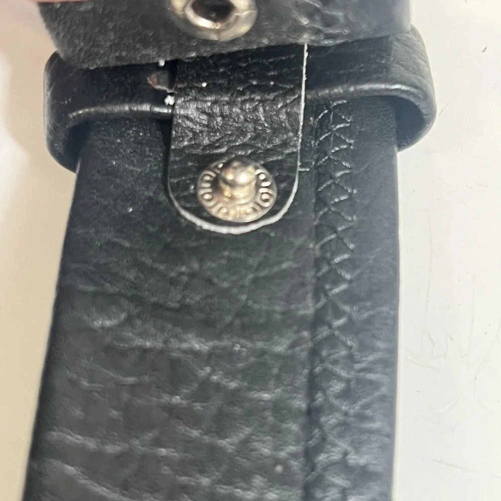 1922 Belt Mens 36 Black Steerhide Leather Hidden Zipper Money Travel Security
